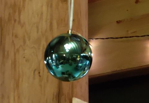 Kunststof kerstbal 15 cm voor buiten