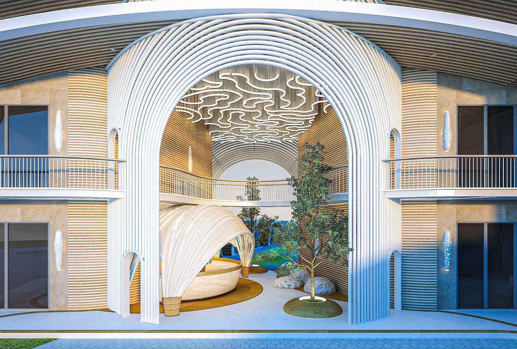 Hue Siargao Lobby Arch Entrance