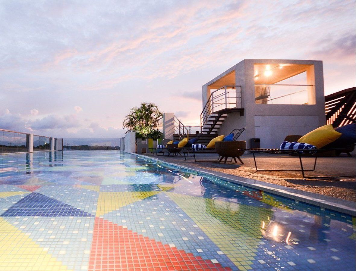 Rooftop infinity pool Puerto Princesa hotel