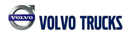 Logotipo de Volvo Trucks: círculo plateado con flecha, 