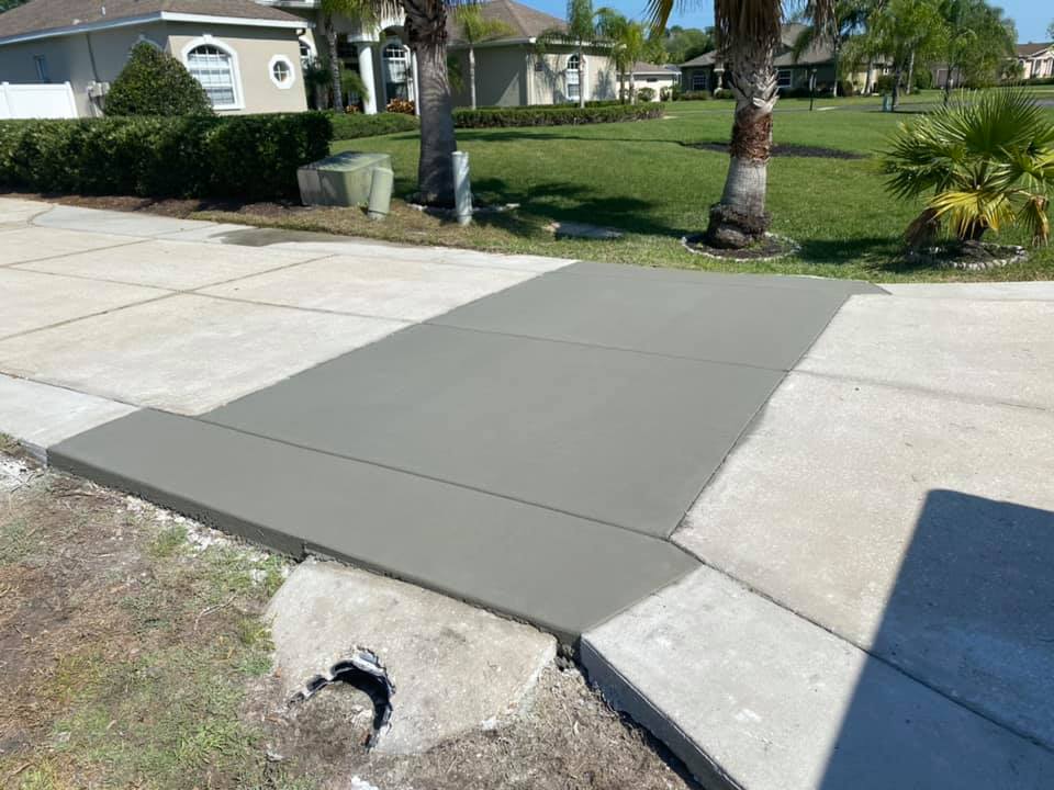 Concrete driveway repair | Lutz, FL | KJK Concrete Finishing