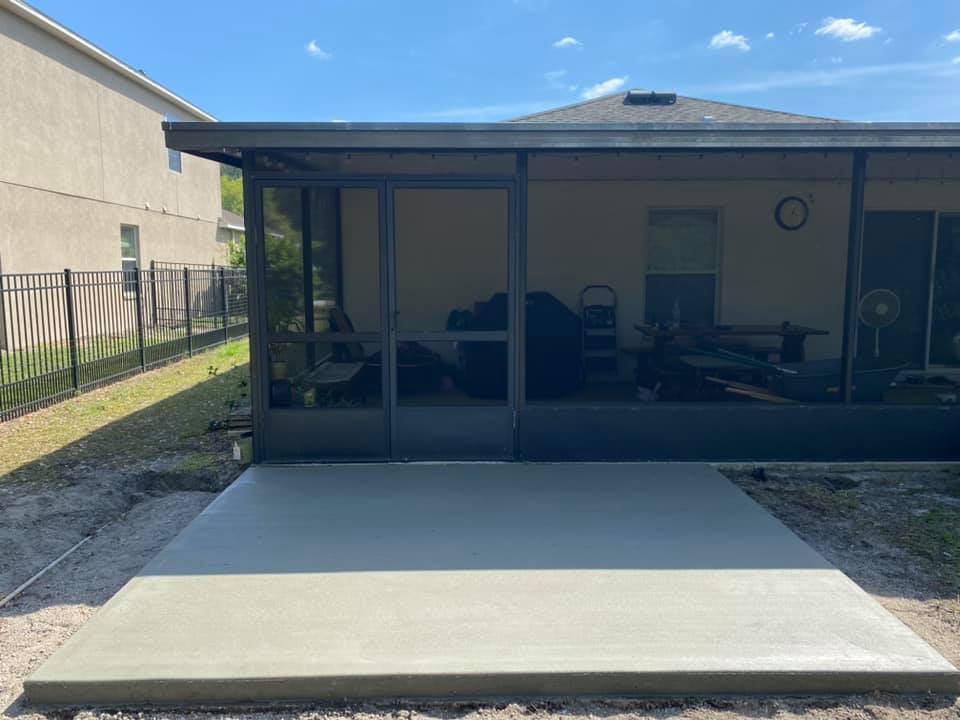 Concrete patio | Lutz, FL | KJK Concrete Finishing