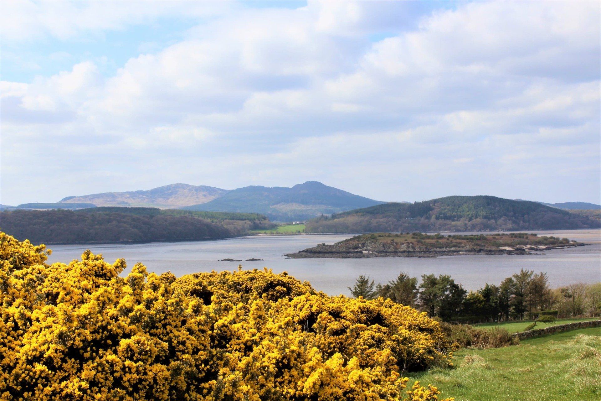 Stunning coastal view over the Urr estuary at Rockcliffe