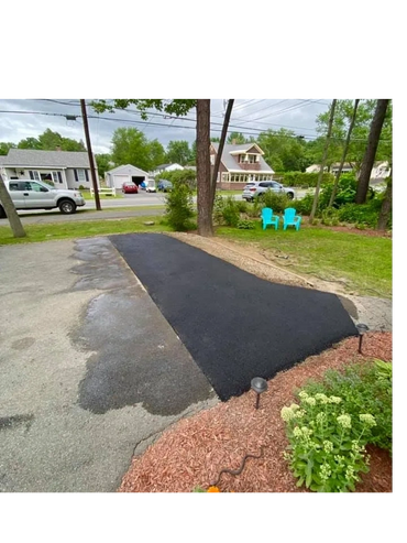 asphalt patching, pothole patching, driveway repair, parking lot repair, west & central ma, ginger cat sealcoating