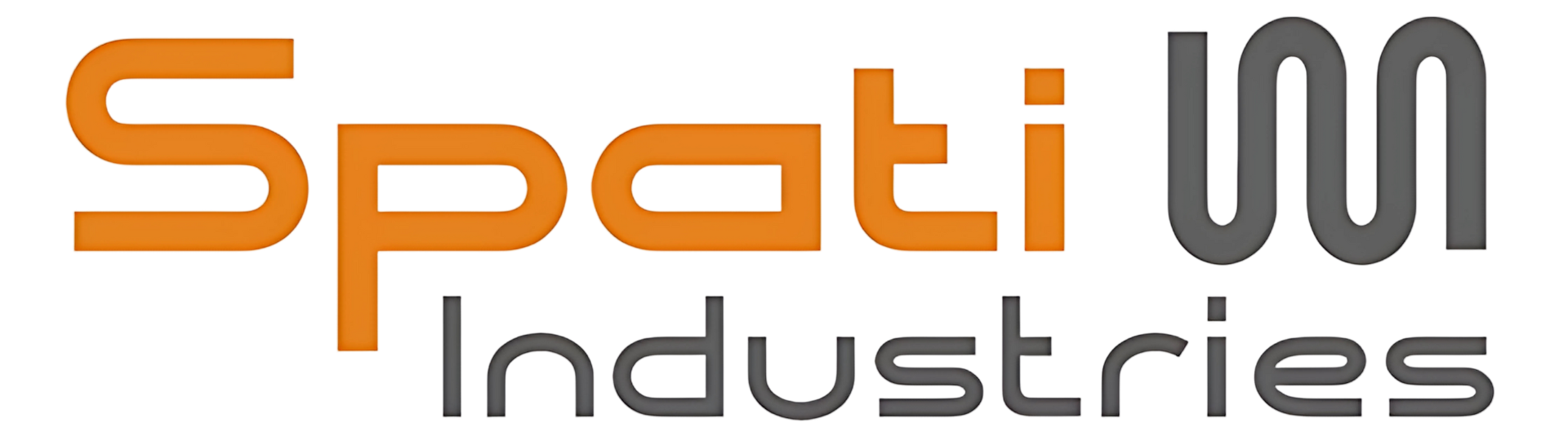 The logo for spati industries is orange and black on a white background.