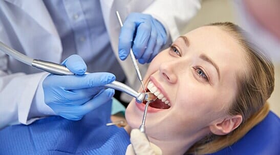 Tooth Cleaning in Progress — Family dentist in South Charleston, WV