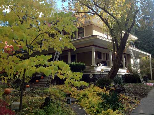 Roofer Removing Old Shingles – Spokane, WA – Galloway Property Maintenance