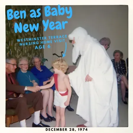 a picture of ben as baby new year from december 28 1974