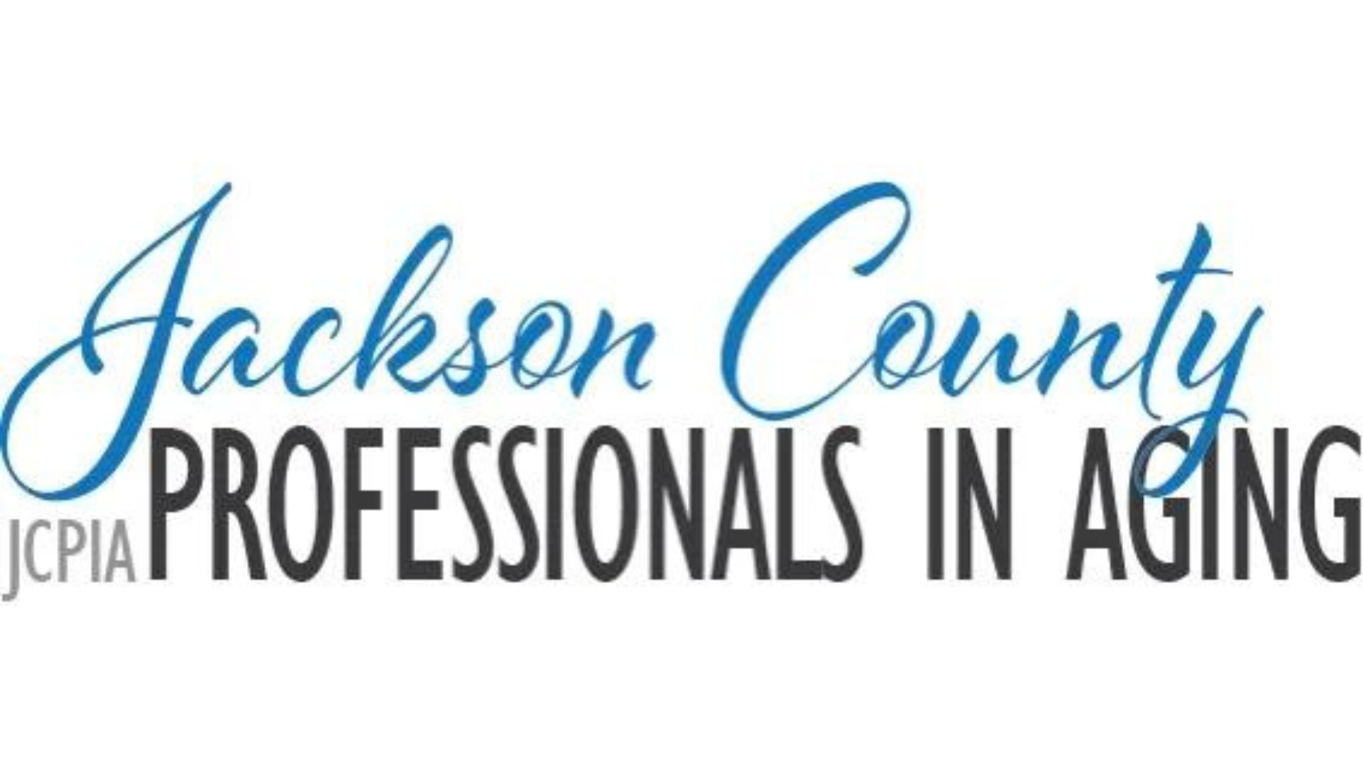 The logo for jackson county professionals in aging
