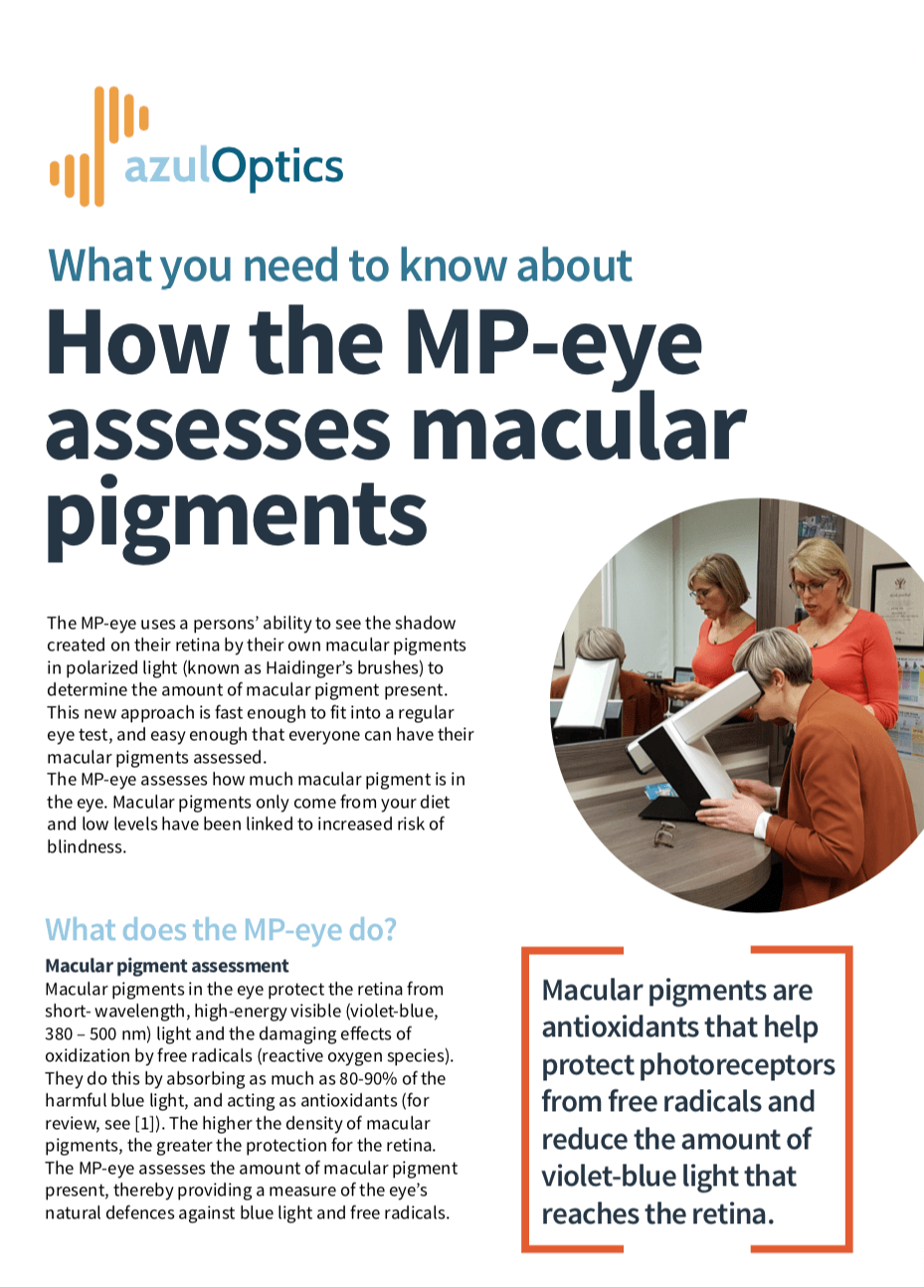 MP Eye Macular Pigment Preview Document