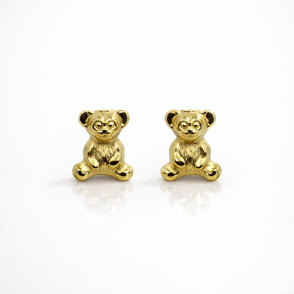Oorsteker beertjes 14k goud Juwelier schouten Middenwaard