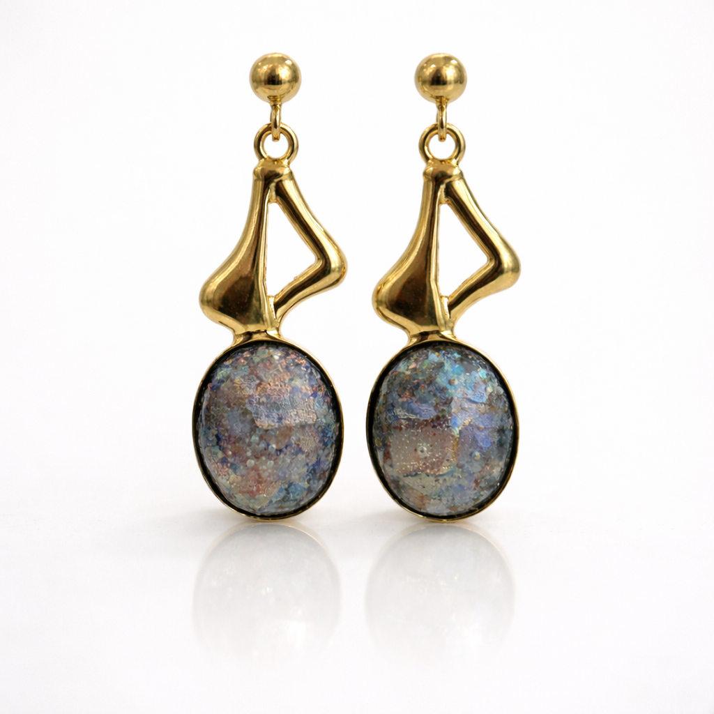 Gouden oorhangers blisterparel 14k goud Juwelier schouten Middenwaard