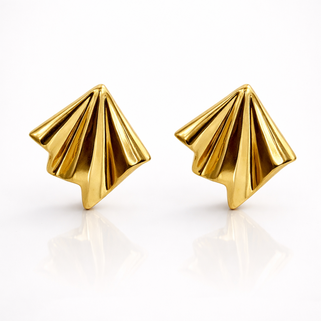 Oorstekers fantasie 14k goud