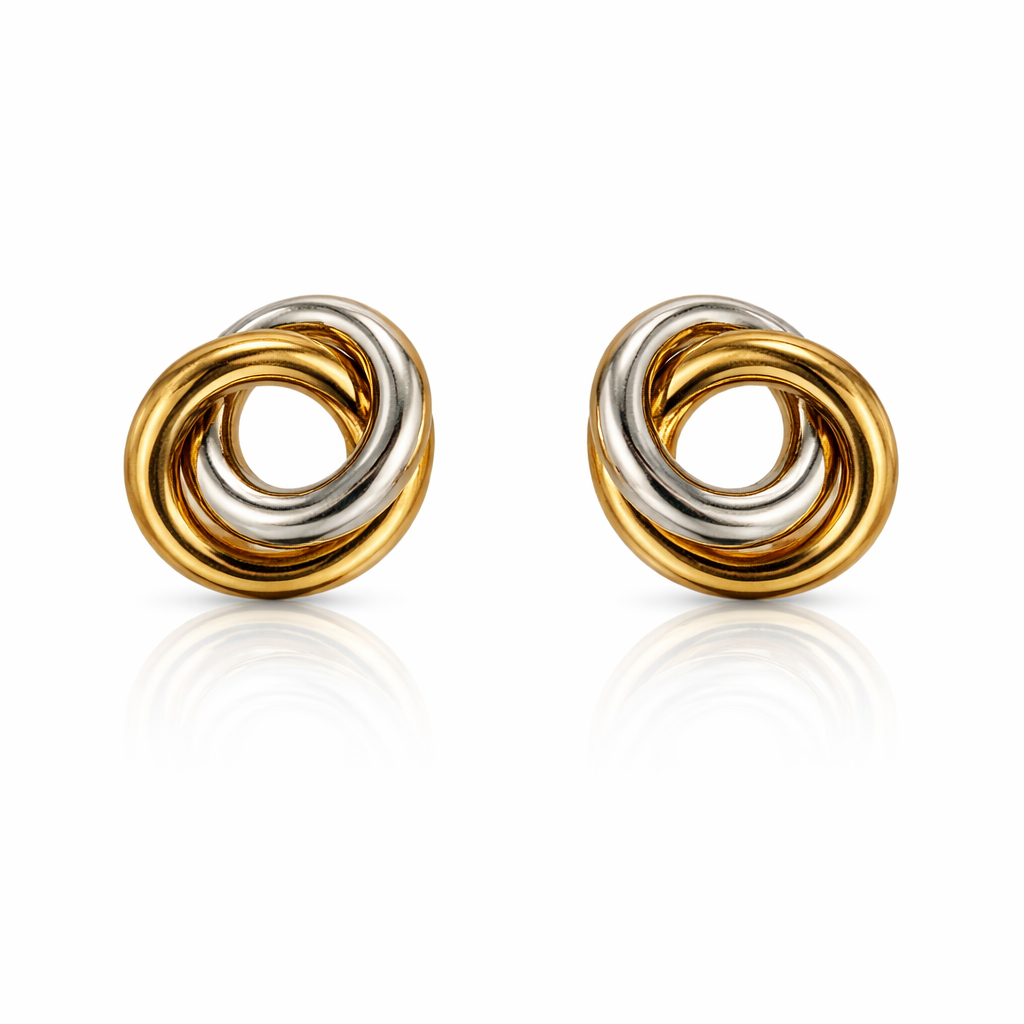 Oorstekers bicolor Juwelier Schouten Middenwaard