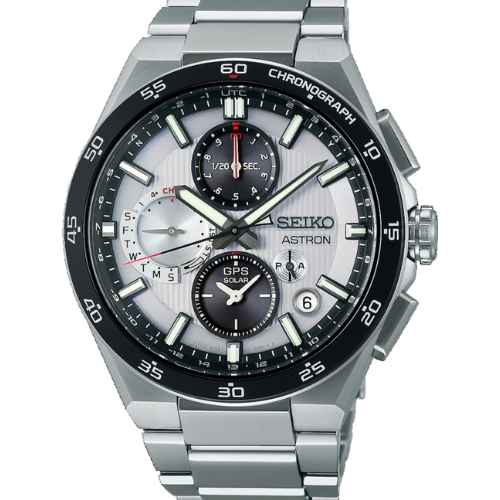 Seiko Astron 'Silvery Night' GPS Solar Chrongraph - SSH153J1