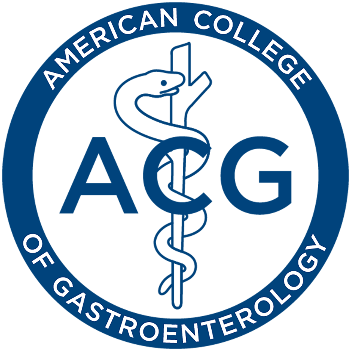 the logo for the american college of gastroenterology