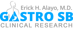 the logo for gastro sb clinical research by erick h. Alayo m.d.