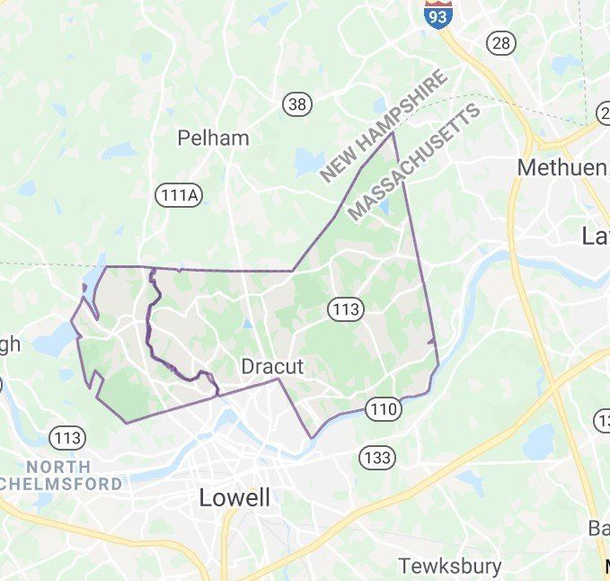 Map of Dracut MA