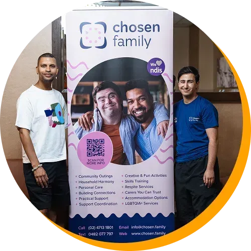 Three people posing with a 