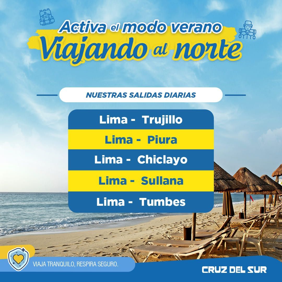 Salidas diarias Cruz del Sur