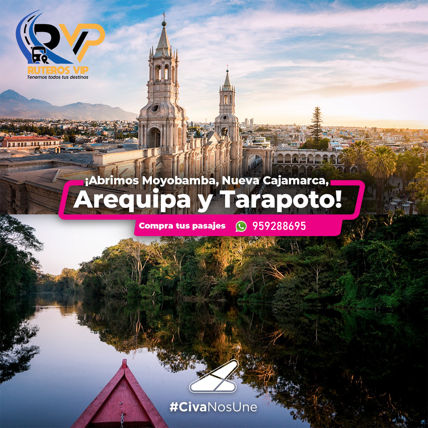 Arequipa y Tarapoto