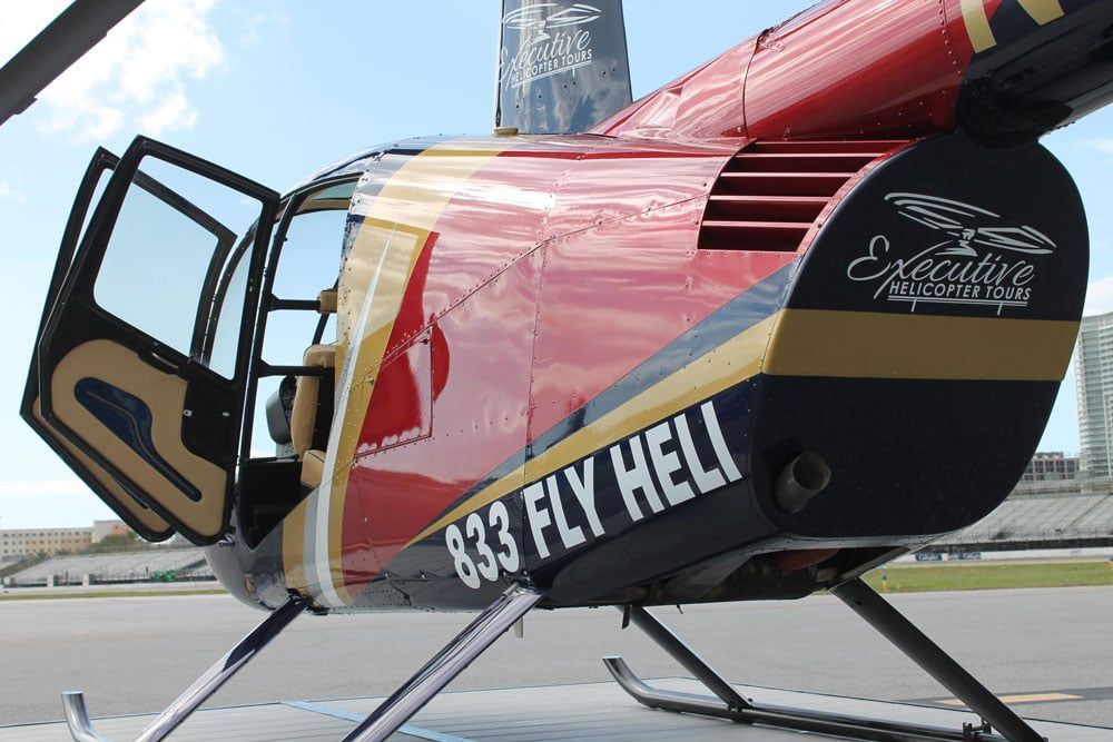 Back View of Helicopter — St. Petersburg, FL — Executive Helicopter Tours