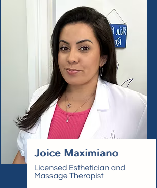 Joice maximiano is a licensed esthetician and massage therapist.