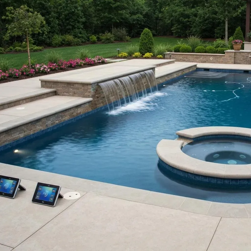 pool with custom features