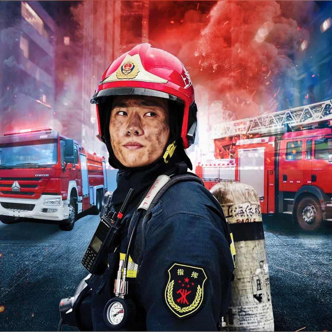 Frontline Shanghai, firefighters at work.