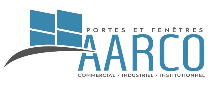 A logo for a company called portes et fenêtres aarco