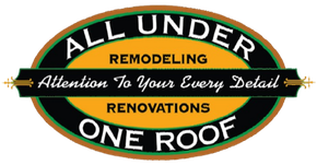 A logo for all under remodeling renovations one roof