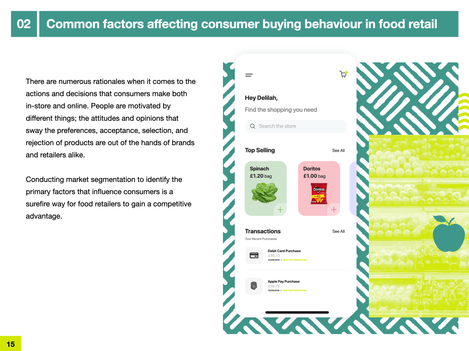 Market Segmentation in the Food Industry