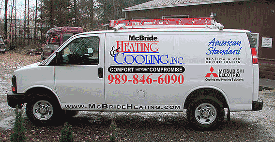 McBride Heating & Cooling van