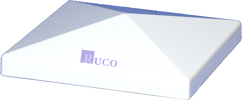 White UCO package box with a blue lid and logo