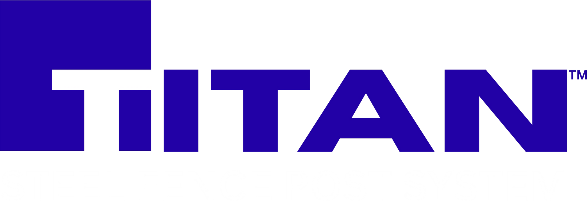 Titan logo in blue with a large blue square in the top left corner.
