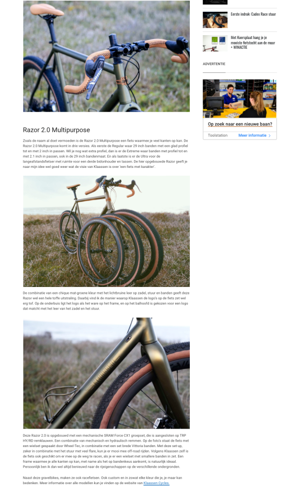 award finalist multipurpose gravel bike allroad