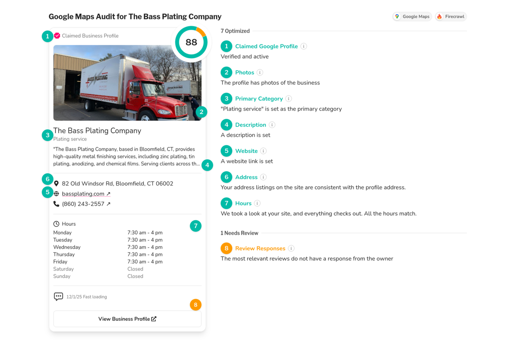 Truck from Kern County Moving Company. Details about the company, phone number, and hours.