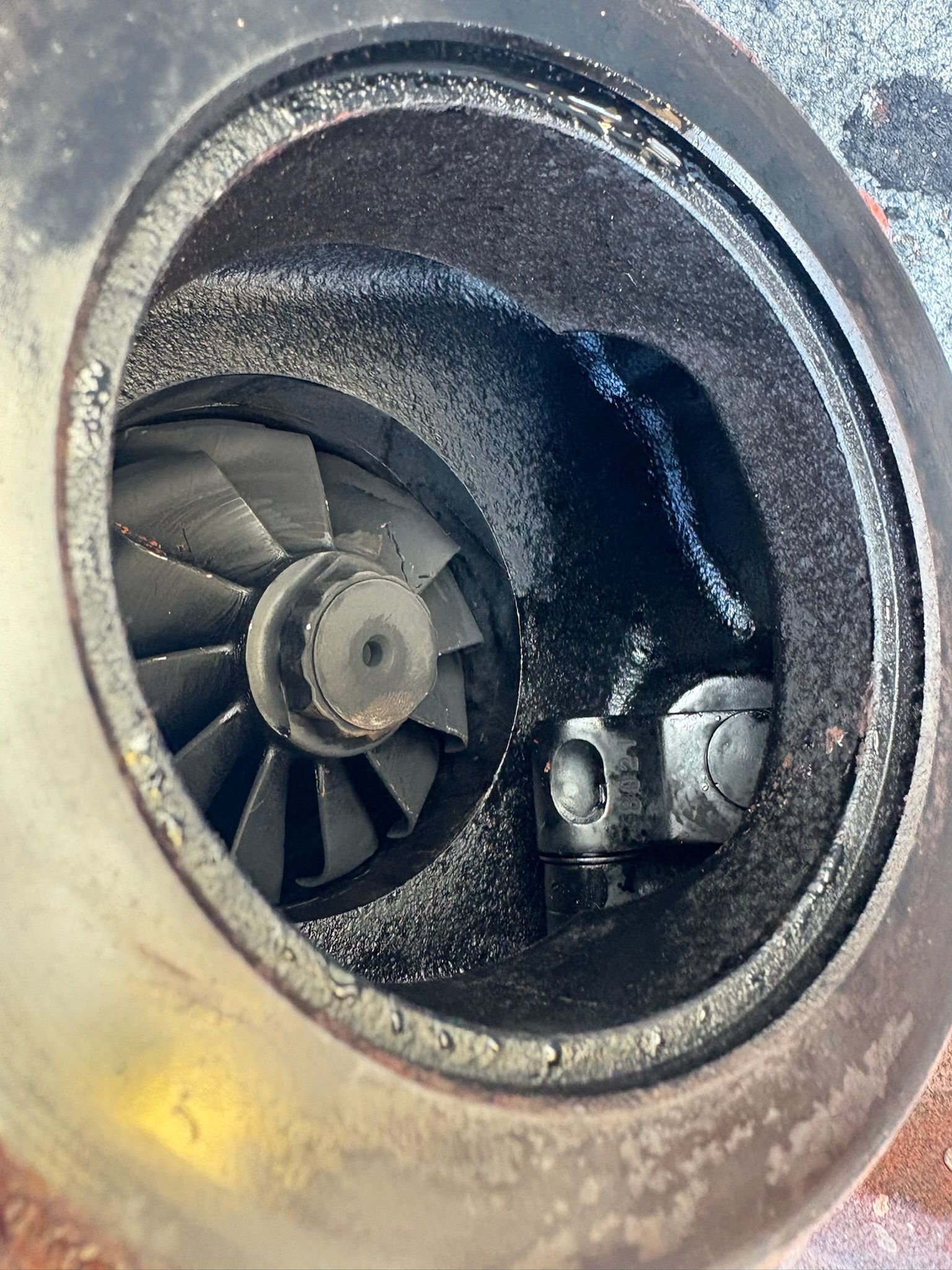 Close-up of a Turbocharger's Compressor Wheel With Blades — Prime Mobile Mechanics in Varsity Lakes, QLD