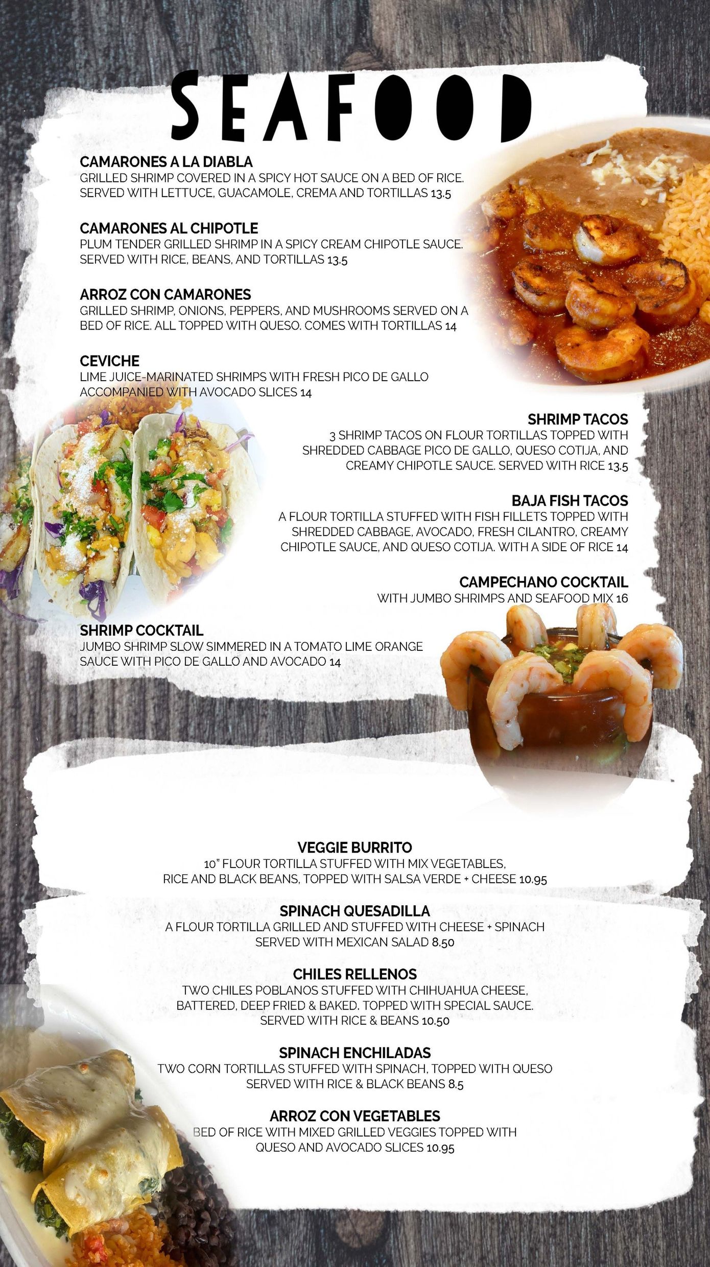 Menu St. Peters, MO Mi Mexico Lindo Mexican Grill