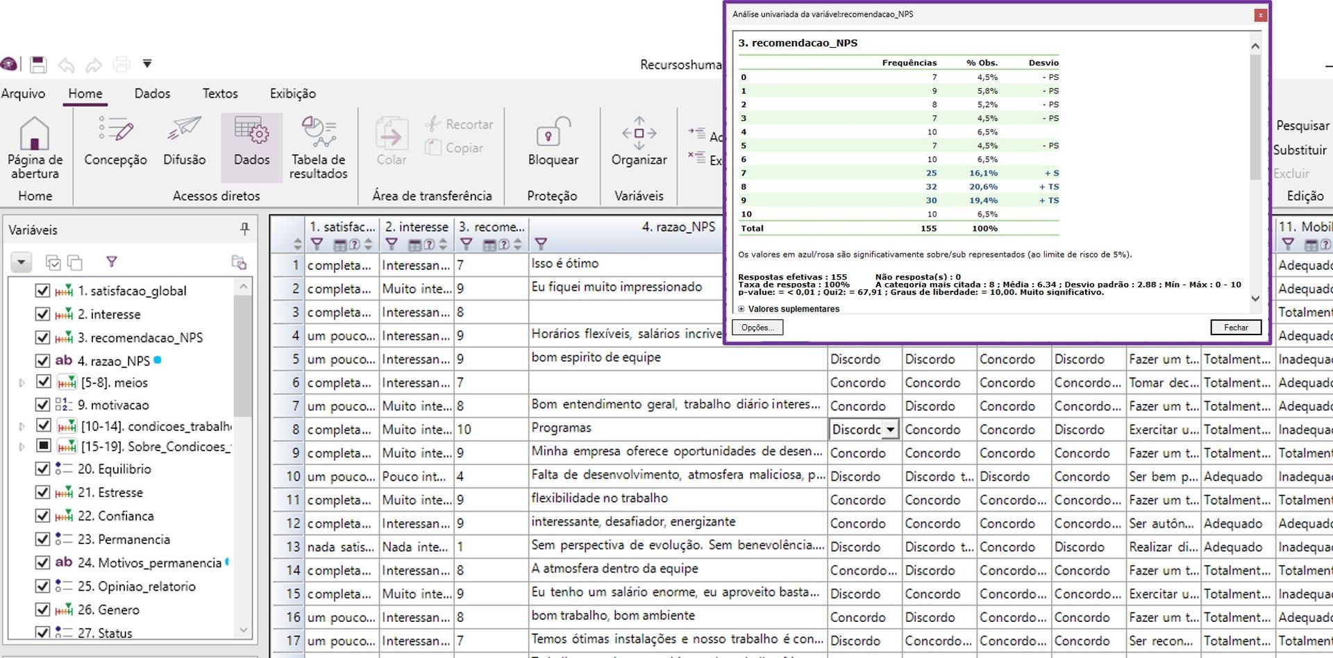 Melhor Software de Pesquisa: Tratamento e Qualificação dos Dados