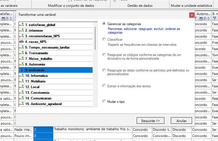 Melhor Software de Pesquisa: Tratamento e Qualificação dos Dados