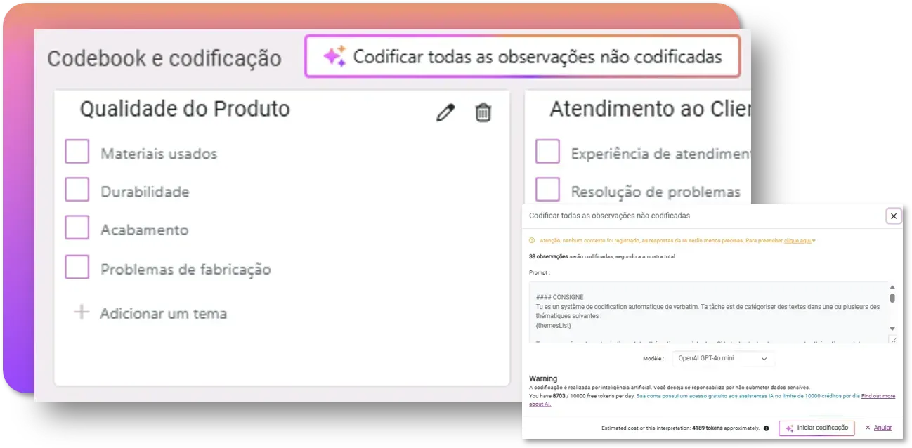 um notebook com uma dash board na tela