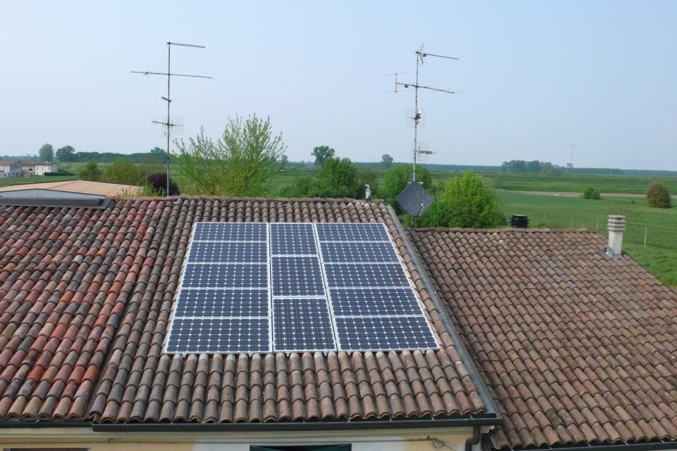 Pannelli solari installati