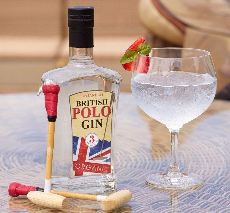 Bottle of British Polo Botanical Gin