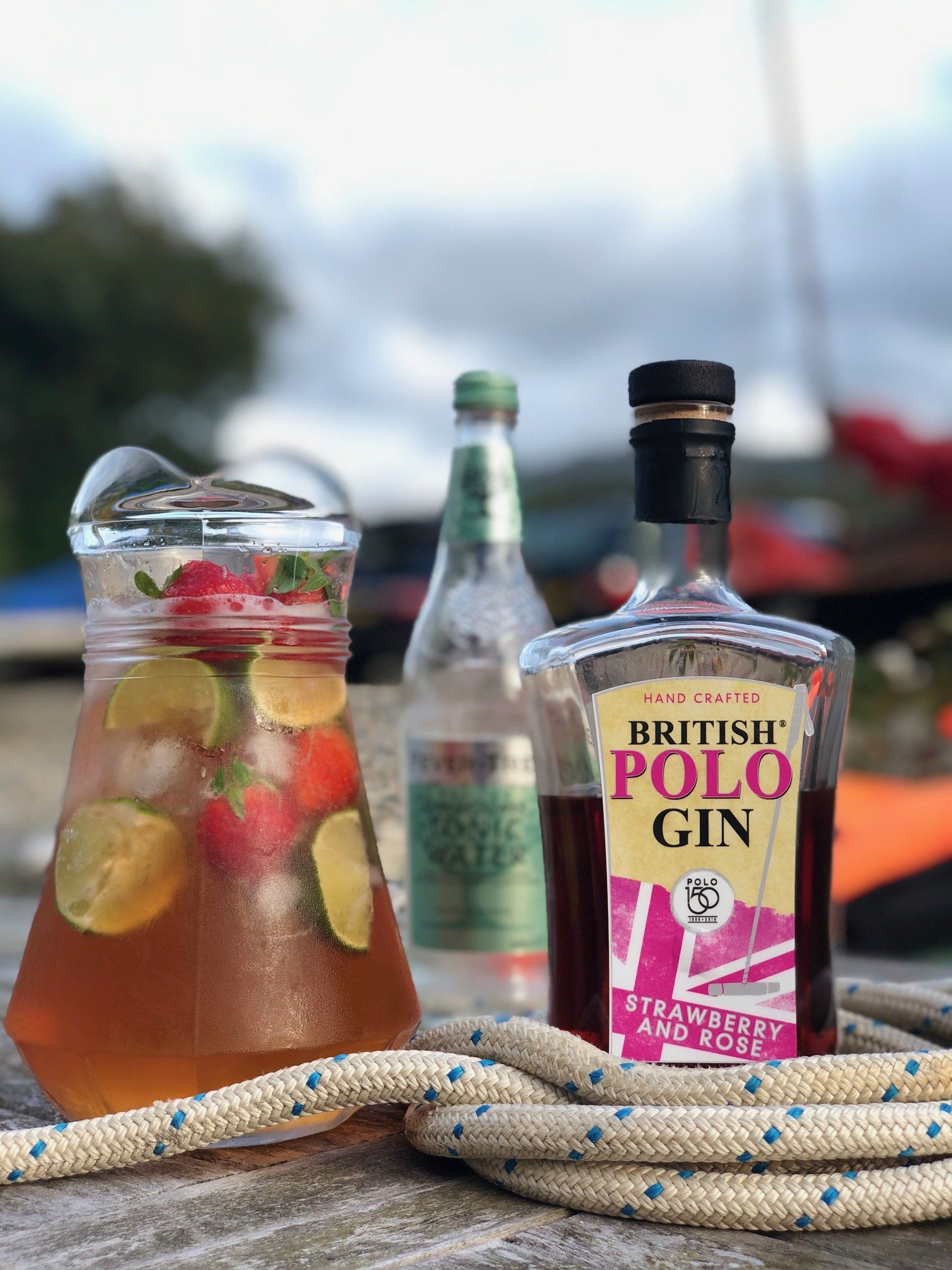 High Goal Cocktail - made with British Polo Strawberry & Rose Gin
