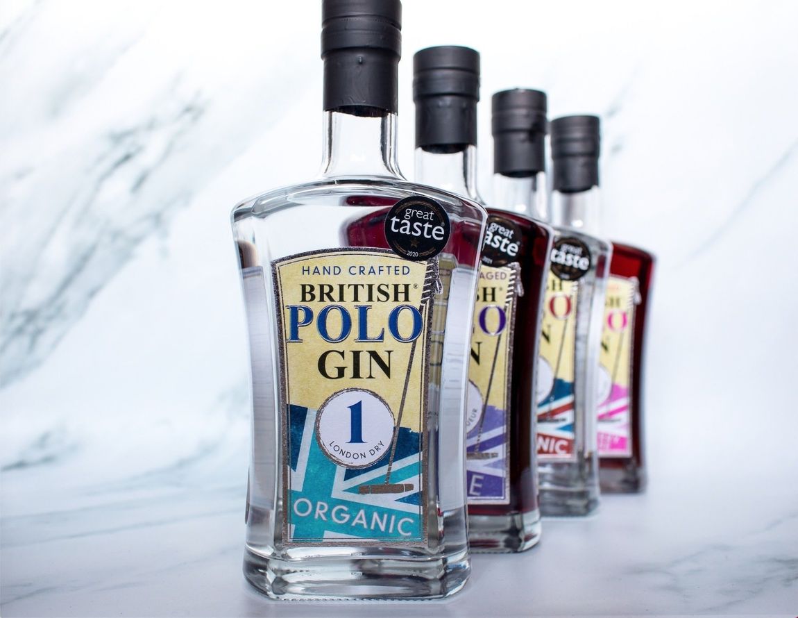 Bottle of British Polo Botanical Gin