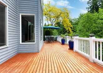 home outdoor wooden cedar deck