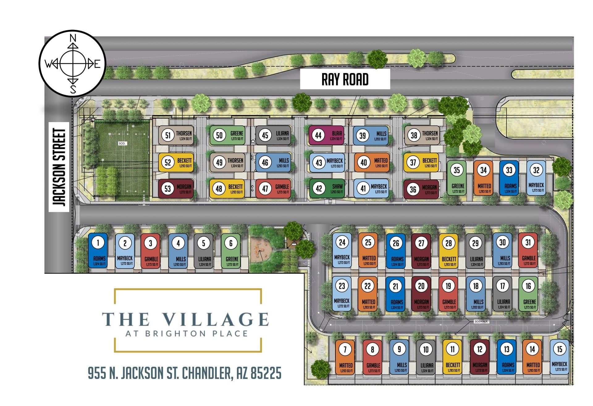 village at brighton place map