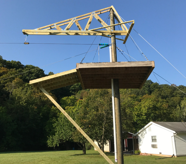 A&A Engineering - Wood truss structure and platform for zipline image 2