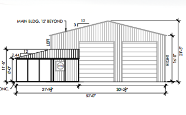 A&A Engineering - Large Building with wrap around lean-to image 3